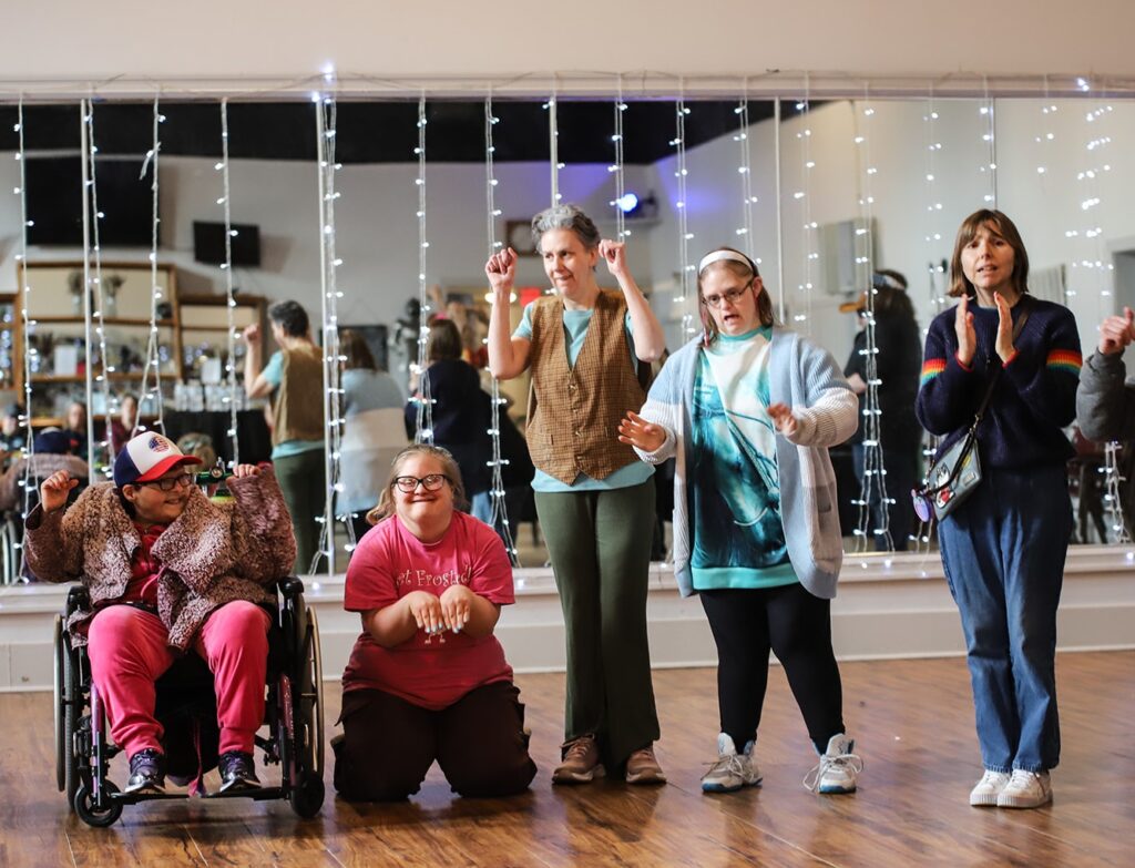 five consumers putting on a play at the local Homer Center for the Arts